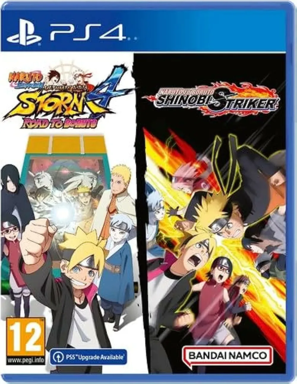 Naruto Shippuden Ultimate Ninja Storm 4, Road to Boruto + Naruto to Boruto Shinobi Striker 北米版 PS4 プレイステーション4 海外版ソフト