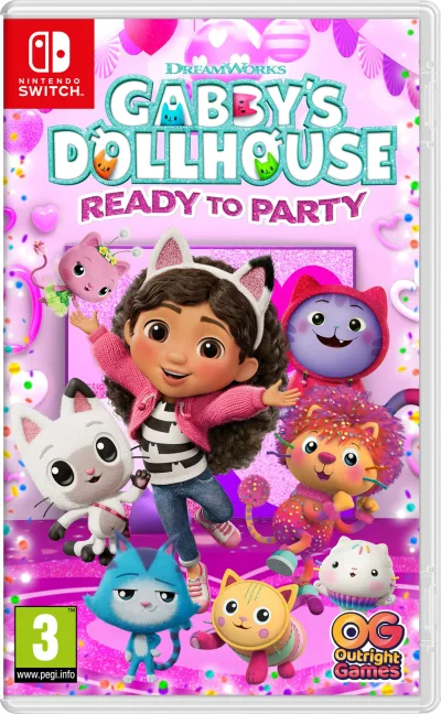 Gabby's Dollhouse: Ready to Party - Switch 北米版 Nintendo Switch ニンテンドースイッチ 海外版ソフト