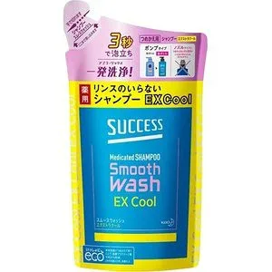 【5個セット】 サクセス リンスのいらない薬用シャンプー スムースウォッシュ エクストラクール 詰替 320ml×5個セット 【正規品】