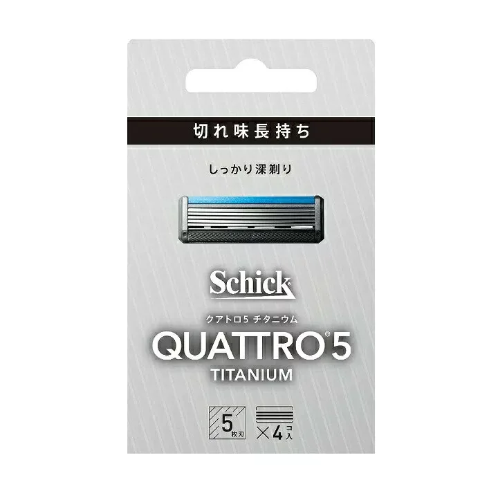 【3個セット】シック クアトロ5 チタニウム替刃 4個入×3個セット 【正規品】【k】【mor】【ご注文後発送までに2週間前後頂戴する場合がございます】