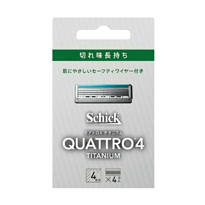 【10個セット】シック クアトロ4 チタニウム替刃 4個入×10個セット 【正規品】【k】【mor】【ご注文後発送までに2週間前後頂戴する場合がございます】