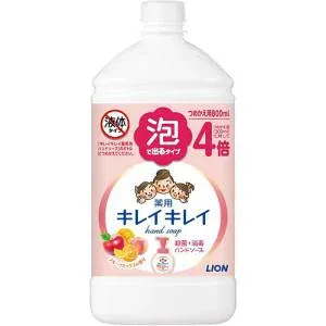 【12個セット】【1ケース分】 キレイキレイ 薬用泡ハンドソープ フルーツミックスの香り 詰替用 800mL ×12個セット 1ケース分【正規品】