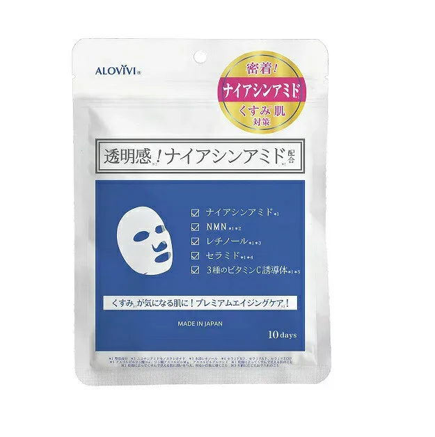 【3個セット】東京アロエ アロヴィヴィ ナイアシンアミドフェイスマスク 10枚入×3個セット 【正規品】【ori】