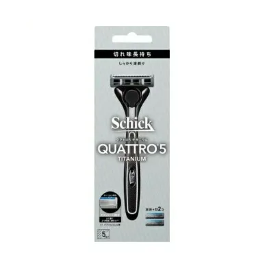 【10個セット】 シック クアトロ5 チタニウム ホルダー 本体+刃2個付(1セット)×10個セット【正規品】【k】【mor】【ご注文後発送までに2週間前後頂戴する場合がございます】