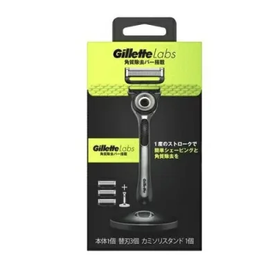 【30個セット】 P&G ジレット Gillette Labs 角質除去バー搭載 カミソリスタンド付 本体+替刃(1セット)×30個セット【正規品】【mor】