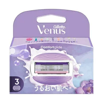 【40個セット】【1ケース分】 ヴィーナス コンフォートグライド うるおい肌へ スミレの香り 女性用カミソリ 替刃(3個入)×40個セット 1ケース分【正規品】