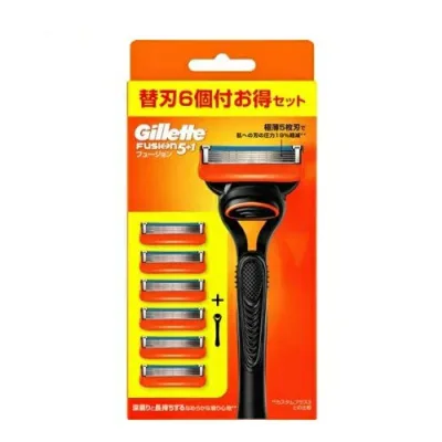 【20個セット】 P&G ジレット フュージョン マニュアルホルダー(ホルダー+替刃6個入)×20個セット【正規品】【mor】【ご注文後発送までに2週間前後頂戴する場合がございます】