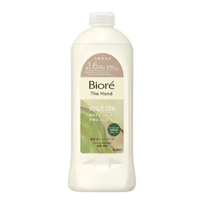 【5個セット】 花王 ビオレザハンド 泡ハンドソープ 芳醇ほうじ茶 つめかえ(370ml)×5個セット【正規品】