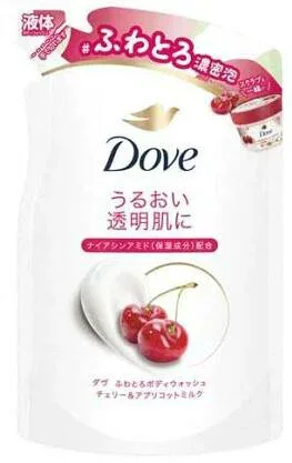 【18個セット】【1ケース分】 ダヴ ふわとろボディウォッシュ チェリー&アプリコットミルク 詰め替え(340g)×18個セット 1ケース分【正規品】 ダブ