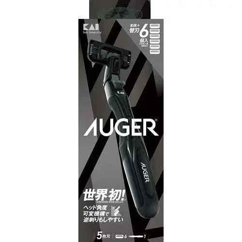 【72個セット】【1ケース分】 AUGERコンボパック ホルダー 本体+替刃6個付(1セット)×72個セット 1ケース分【正規品】【k】【ご注文後発送までに2週間前後頂戴する場合がございます】