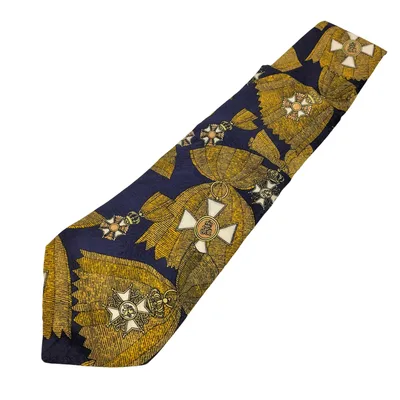 【中古】ジバンシィ GIVENCHY 総柄 シルクネクタイ メンズ 表記無