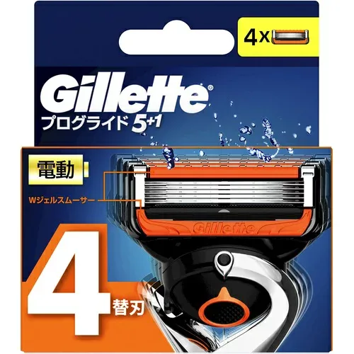 ジレット プログライド電動タイプ 替刃 4個入髭剃り シェービングGillette P&G