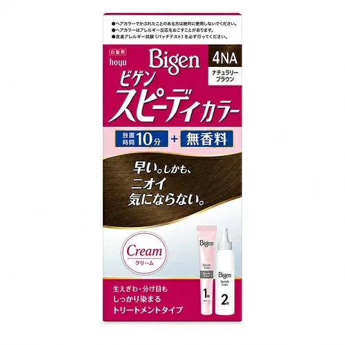 ホーユービゲン スピーディカラー クリーム4NA ナチュラリーブラウン 1セット白髪染めhoyuBigen
