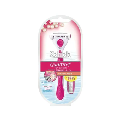 【Schick】シッククアトロ4 フォーウーマン ホルダー 替刃2個付 1セット【脱毛】【シェービング】