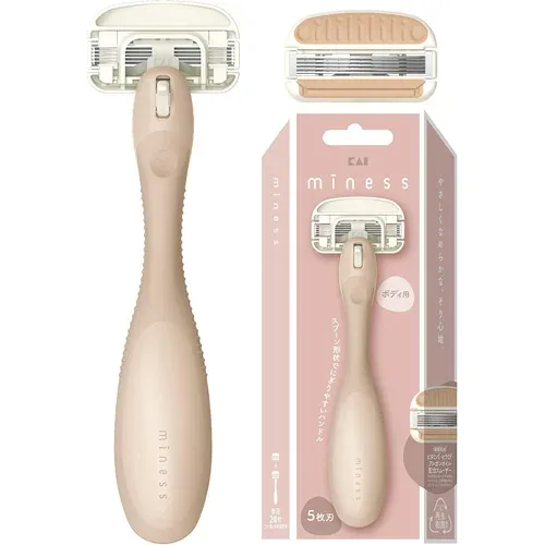 貝印 miness ボディ用カミソリ 替刃2個付剃刀 ボディ用 カミソリ 貝印