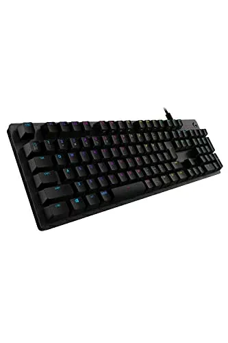 【中古】 Logicool G ゲーミングキーボード G512r-LN 有線 リニア 赤軸 静かなタイピング GXスイッチ 日本語配列 LIGHTSYNC RGB USB パススルー ゲーミング キーボード メカニカルキーボード G512 PC window mac Chrome ブラック 国内正規品 【 ファイナルファンタ