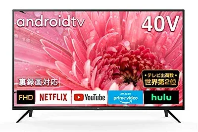 【中古】 TCL 40型 フルハイビジョン スマートテレビ(Android TV) 40S515 Amazon Prime Video対応 外付けHDDで裏番組録画対応 2020年モデル
