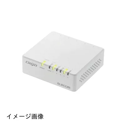 【新古品】 スイッチングハブ 5ポート ギガビット プラスチック 電源外付けモデル 壁掛け可能 省電力 EU RoHS指令準拠 ホワイト