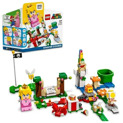 【中古】(新古品) レゴ(LEGO) スーパーマリオ レゴ ピーチ と ぼうけんのはじまり 〜 スターターセット 誕生日プレゼント 71403 おもちゃ ブロック プレゼント テレビゲーム 男の子 女の子 6歳以上