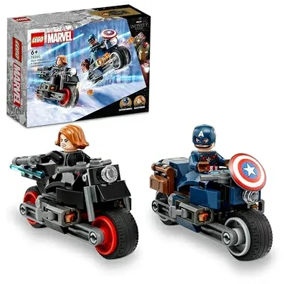 【中古】(新古品) レゴ(LEGO) スーパー・ヒーローズ ブラック・ウィドウとキャプテン・アメリカのツーリング おもちゃ 玩具 プレゼント 誕生日 ブロック 知育 クリスマス 男の子 女の子 子供 6歳 7歳 8歳 9歳 マーベル グッズ フィギュア 76260