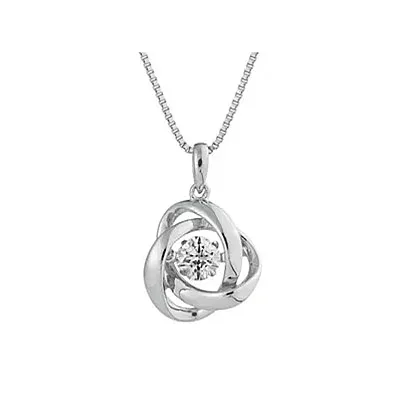 Crossfor New York クロスフォーニューヨーク ペンダント Loop2 NYP-588 正規品 美しい 可愛い お洒落 輝く ネックレス シルバー ジュエリー アクセサリー レディース 女性 彼女 妻 娘 誕生日 バレンタインデー お祝い 結婚式 ウエディング ギフト プレゼント