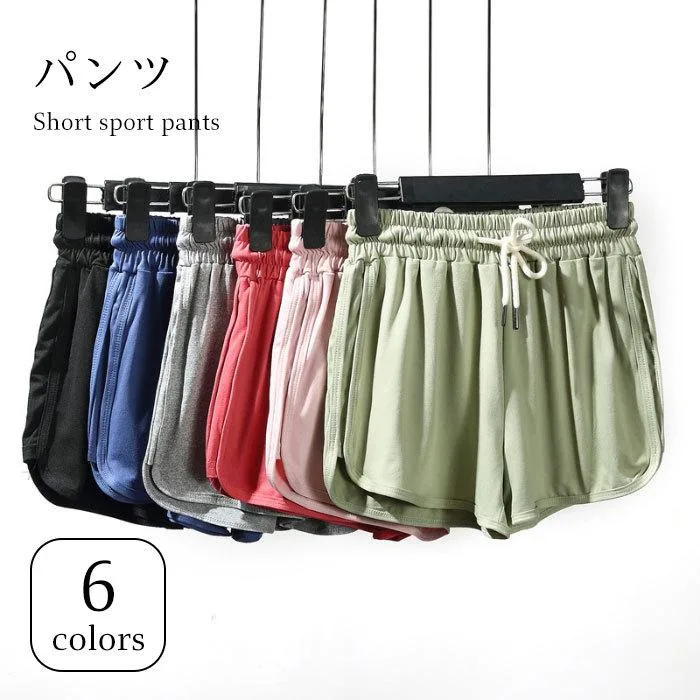 ショートパンツ レディース パンツ 短パン スポーツパンツ スポーツウエア ショート丈 ストレッチ 伸縮性 ウエストゴム 通気性 バレンタイン プレゼント