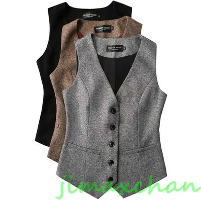 新生活 サマー /厚手/春秋用/レディース スーツ ベスト ビジネススーツ OL オフィス トップス 事務服 ビジネス 洗える 通勤オフィス 入学式に七五三 ボダン