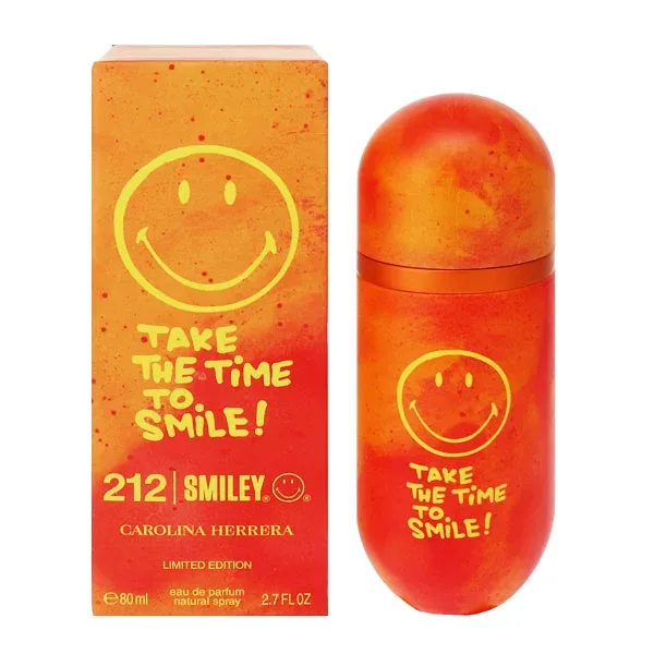 Carolina Herrera น้ำหอมผู้หญิง 212 VIP Smiley EDP/SP 80ml จัดส่งฟรีน้ำหอมน้ำหอมปัจจุบันของขวัญ 212 VIP SMILY CAROLINA HERRERA