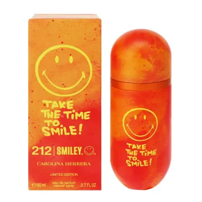 Carolina Herrera น้ำหอมผู้หญิง 212 VIP Smiley EDP/SP 80ml จัดส่งฟรีน้ำหอมน้ำหอมปัจจุบันของขวัญ 212 VIP SMILY CAROLINA HERRERA