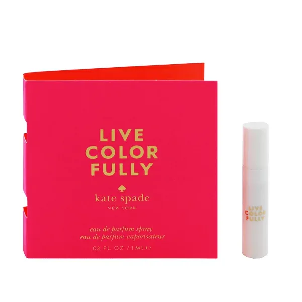 香水 KATE SPADE NEW YORK リブ カラフリー (チューブサンプル) EDP・SP 1ml 【送料無料】【フレグランス ギフト プレゼント 誕生日 レディース・女性用】【リブ カラフリ LIVE COLORFULLY EAU DE PARFUM SPRAY】