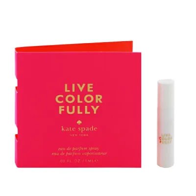 香水 KATE SPADE NEW YORK リブ カラフリー (チューブサンプル) EDP・SP 1ml 【送料無料】【フレグランス ギフト プレゼント 誕生日 レディース・女性用】【リブ カラフリ LIVE COLORFULLY EAU DE PARFUM SPRAY】