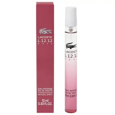 香水 LACOSTE オーデ ラコステ L.12.12 ローズ オーインテンス ミニ香水 EDT・SP 10ml 【フレグランス ギフト プレゼント 誕生日 レディース・女性用】【オーデ ラコステ EAU DE LACOSTE L.12.12 ROSE EAU INTENSE EAU DE TOILETTE SPRAY】