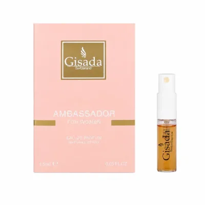 香水 GISADA アンバサダー フォーウーマン (チューブサンプル) EDP・SP 1.5ml 【送料無料】【フレグランス ギフト プレゼント 誕生日 レディース・女性用】【AMBASSADOR FOR WOMEN EAU DE PARFUM SPRAY】