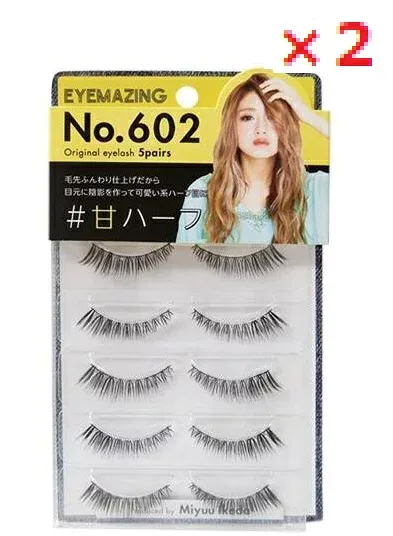 【即発送・在庫あり】【メール便可能】【2個セット】EYEMAZNG No.602 【アイメイジング つけまつげ 付けまつげ 付け睫 付けまつ毛 アイラッシュ みちょぱLOTZ】