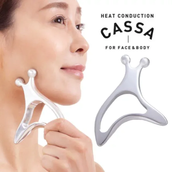 【メール便は3点まで可能】熱伝導カッサ フェイス&ボディ 【アルファックス 美容器具 美顔器 二の腕 ふくらはぎ フェイスライン フェイスケア ボディケア】