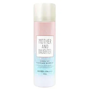 マザーアンドドーター クールUVポッピングバブル 日焼け止めジェルスプレー SPF50+ PA++++ 60g 【MOTHER AND DAUGHTER クールダウン 冷感 涼感 冷涼感 猛暑対策 暑さ対策 UV対策 日やけ止め 泡】