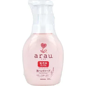 arau.(アラウ)泡ハンドソープ 本体 300mL 【SARAYA サラヤ 手洗い 無添加 泡ソープ 泡せっけん 泡タイプ ポンプタイプ 石けん 石鹸】