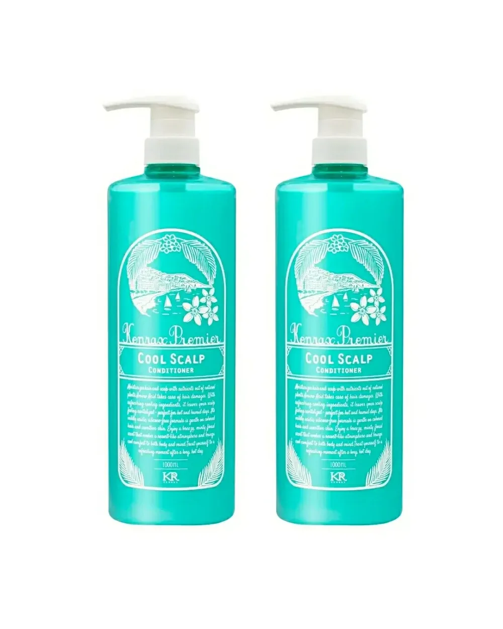 【2本】【プルミエクール】インターコスメ ケンラックスプルミエクール コンディショナー 1000ml(1L) ポンプタイプ 2本セット 【送料無料】