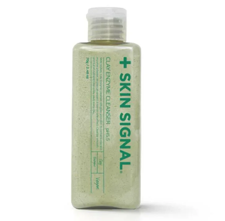 SKIN SIGNAL スキンシグナル クレイ酵素クレンザー 70g 酵素洗顔 クレイ洗顔 クレイパック 角質ケア 毛穴汚れ 皮脂ケア ヴィーガン 天然由来成分99% 弱酸性 pH5.5 PETA認証 エコ容器 国内配送 韓国コスメ 韓国スキンケア ギフト