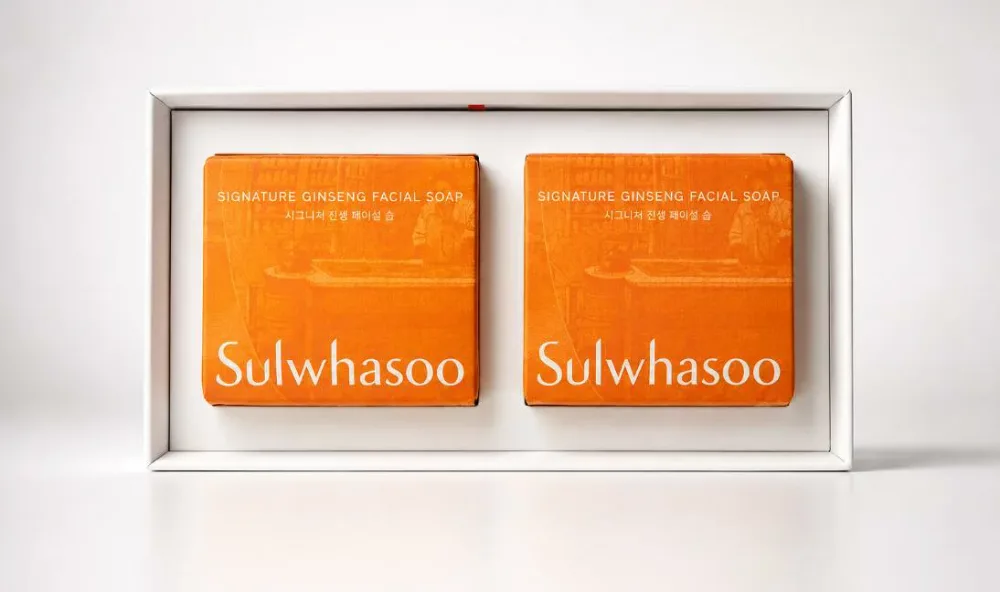 SULWHASOO Sulwhasoo Signature Ginseng Facial Soap 120g*2 Skin Care Face Wash Korean Cosmetics Korean Cosmetics Domestic Shipping Gift Anniversary Present Very Popular Respect for the Aged Day Birthday Depacos Birthday Pre