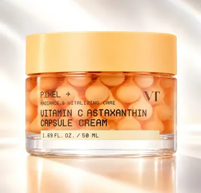 VT COSMETICS ブイティーコスメティックス ビタミンC アスタキサンチン カプセルクリーム50ml 韓国コスメ 韓国化粧品 国内発送 保湿クリーム ギフト 記念日 プレゼント 大人気 母の日 敬老の日 彼女 誕生日 デパコス誕プレ
