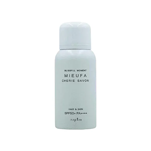 ナプラ ミーファ フレグランスUV スプレー 80g シェリーサボン(napla MIEUFA 日焼け止め SPF50+ PA++++ 美容院 美容室 サロン専売品)