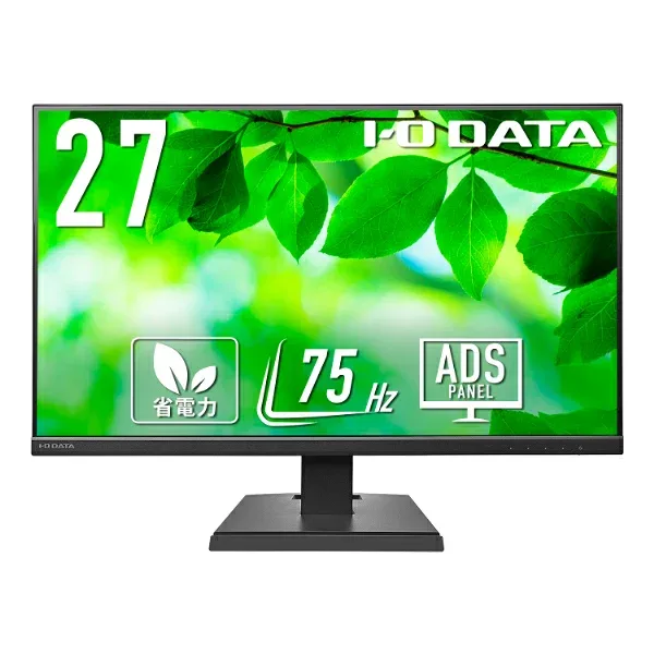 アイオーデータ 3辺フレームレス&広視野角ADSパネル 27型ワイド液晶ディスプレイ|LCD-A271DB | IODATA