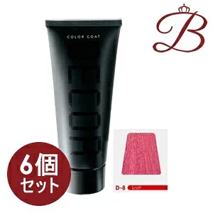 【×6個】イリヤ カラーコートデコレ (D-8) レッド 160g