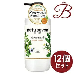 【×12個】コーセー ソフティモ ナチュサボン セレクト ホワイト ボディウォッシュ モイスト 500mL
