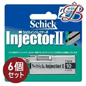 【×6個】シック インジェクターII 2枚刃 替刃 10枚入