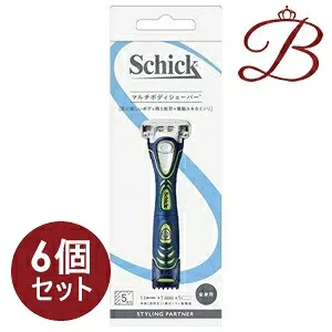 【×6個】シック マルチボディシェーバー 本体 (刃付き) + 替刃1個付