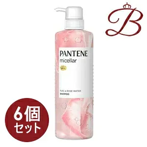 【×6個】パンテーン ミセラー ピュア&ローズウォーター シャンプー 500mL
