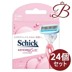 【×24個】シック ハイドロシルク 替刃 3個入
