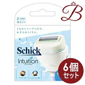 【×6個】シック イントゥイション もっちり肌 替刃 3個入